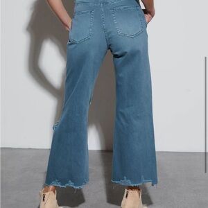 Sammy Distressed Wide Leg Jeans